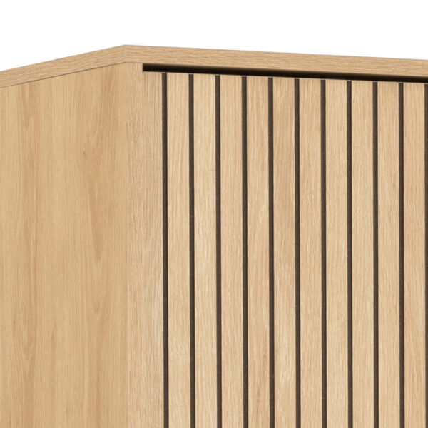 Liberty Wardrobe 2 Doors in Oak/Black Legs | Assembly Required