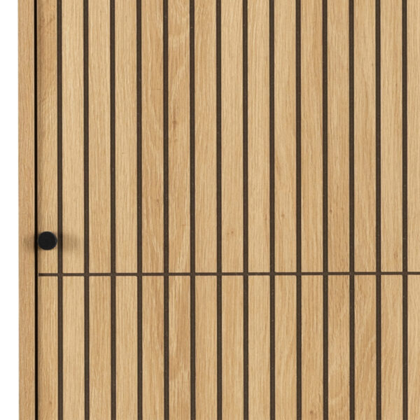 Liberty Wardrobe 2 Doors in Oak/Black Legs | Assembly Required