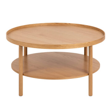 Banbury Round Coffee Table in Oak 80x42cm