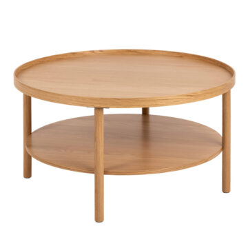 Banbury Round Coffee Table in Oak 80x42cm