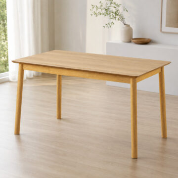 Williams Rectangular Dining Table in Matt Oak | Clearance