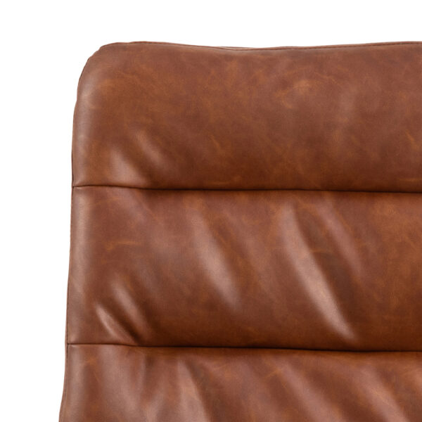 Dean Brandy PU Swivel Dining Chair Set of 2 | Assembly Required