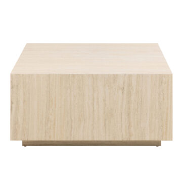 Aspect  Light Travertine Square Coffee Table