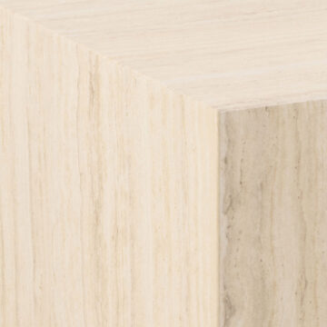 Aspect  Light Travertine Square Coffee Table