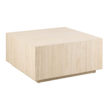 Aspect  Light Travertine Square Coffee Table