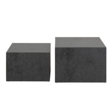 Aspect Black Ocean Square Coffee Table Set