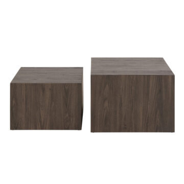 Aspect Smoked Ash Square Coffee Table Set