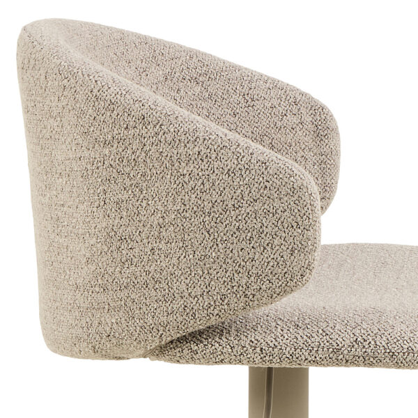 Ella Swivel Beige Bar Stool Set of 2 | Assembly Required