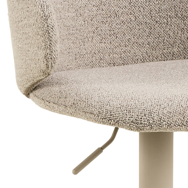 Ella Swivel Beige Bar Stool Set of 2 | Assembly Required