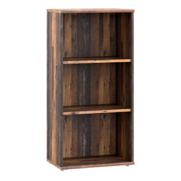 Origin Tall Narrow 2 Shelf Bookcase | Vintage Oak Finish