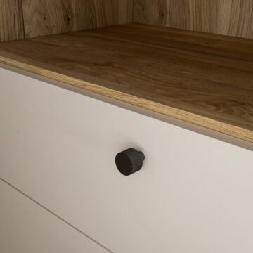 Vista 1 Door 3 Drawer Chest In Cream and Oak