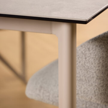 Palermo Ceramic Dining Table in Grey