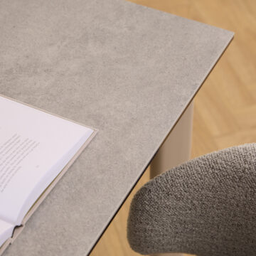Palermo Ceramic Dining Table in Grey