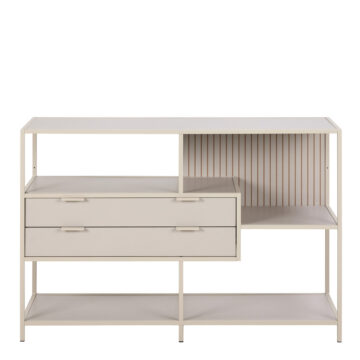 Seaford Grey 2 Drawer Storage Unit