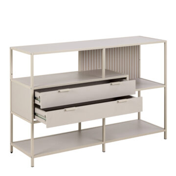 Seaford Grey 2 Drawer Storage Unit
