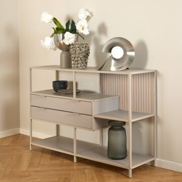 Seaford Grey 2 Drawer Storage Unit