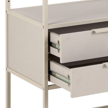 Seaford Grey 2 Drawer Storage Unit