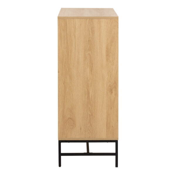 Liberty Chest of 4 Drawers in Oak/Black Legs | Assembly Required