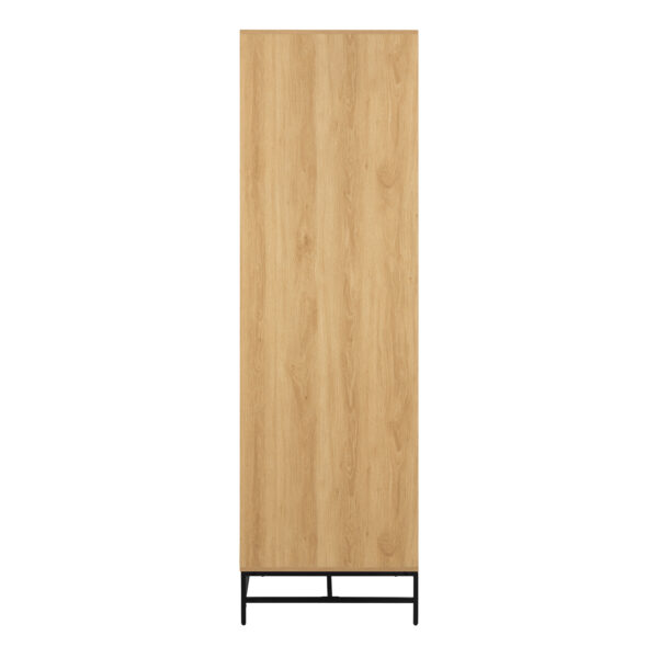 Liberty Wardrobe 4 Doors in Black/Oak | Assembly Required