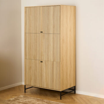 Liberty 4 Door Wardrobe | Oak Finish