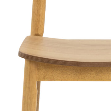 Williams Matt Oak Pair of Dining Chairs
