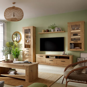 Solara Wall Shelf 140cm | Artisan Oak Finish