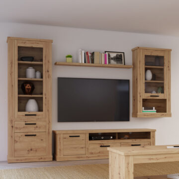 Solara Wall Shelf 140cm | Artisan Oak Finish