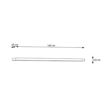 Solara Wall Shelf 140cm | Artisan Oak Finish