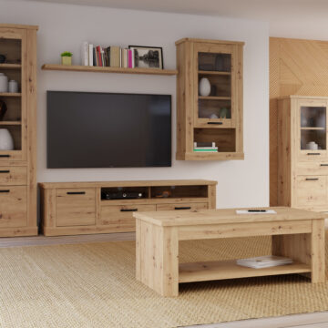 Solara 2 Drawer 1 Door TV Unit 179cm | Artisan Oak Finish