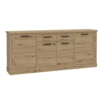 Solara 4 Door 2 Drawer Sideboard in Artisan Oak