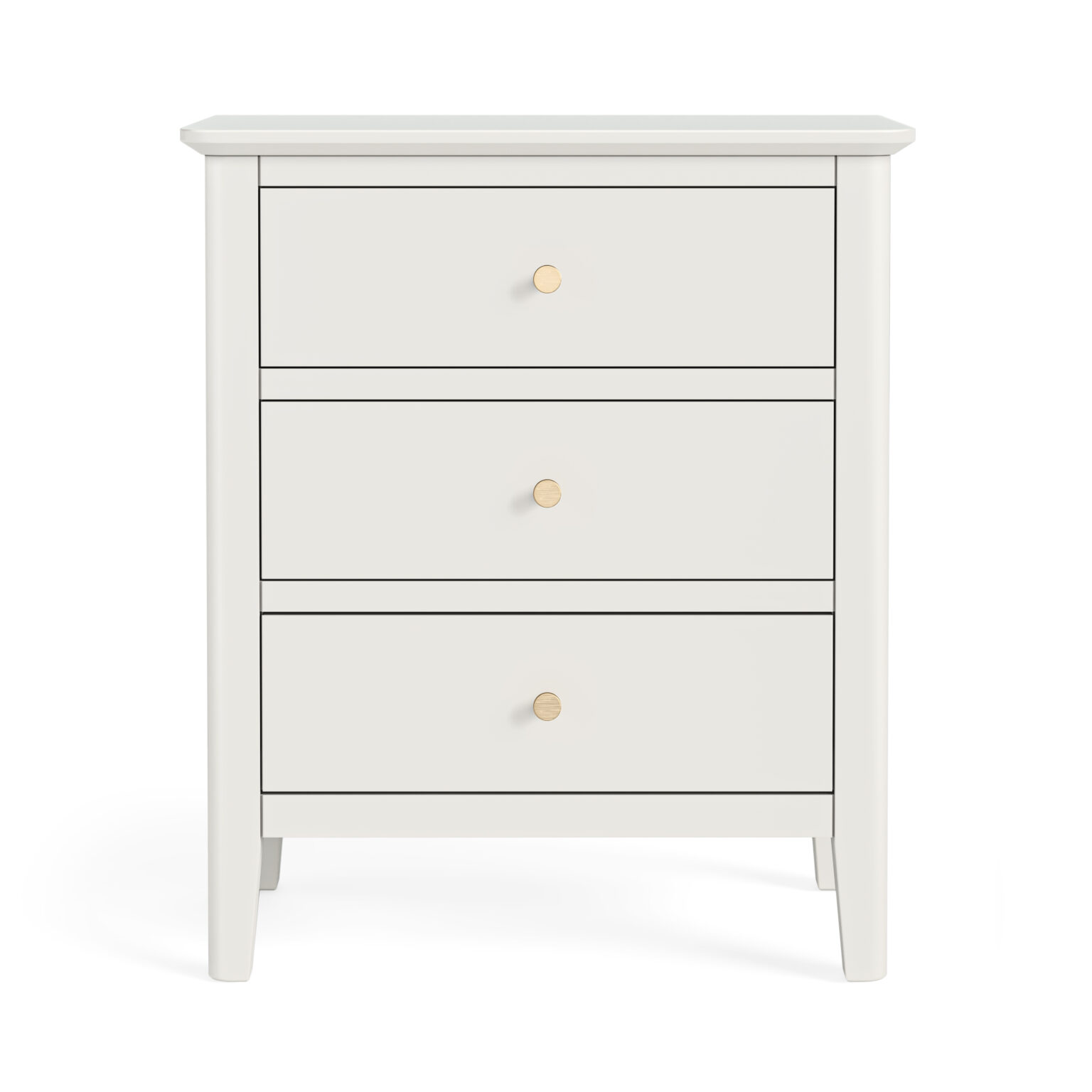 Dover White Chest of 3 Drawers Fully Assembled Oak World