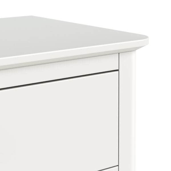 Dover White 5 Drawer Tallboy | Fully Assembled