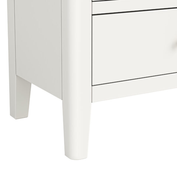 Dover White 5 Drawer Tallboy | Fully Assembled