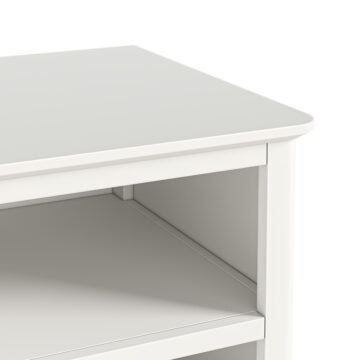 Dover White Combi Wardrobe with Drawers | Assembled