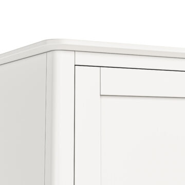 Dover White Triple Wardrobe with Drawers