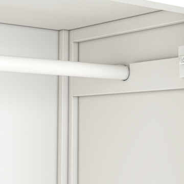 Dover White Triple Wardrobe with Drawers