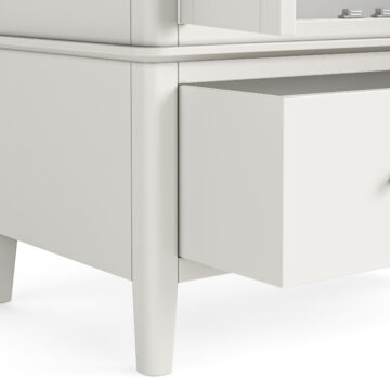 Dover White Triple Wardrobe with Drawers