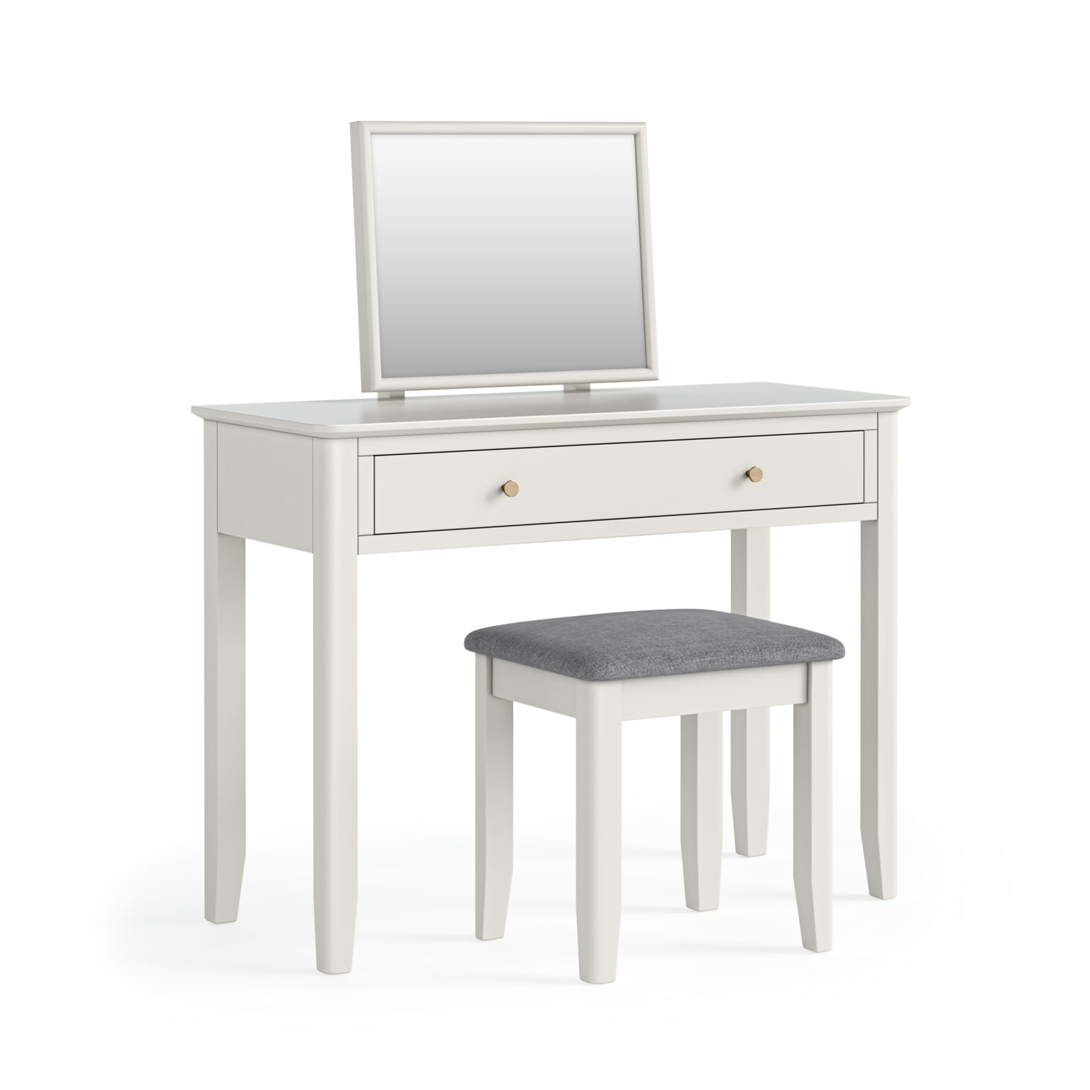 Dover White Dressing Table Set | Oak World