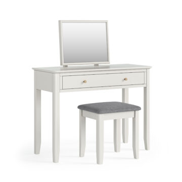 Dover White 2 Drawer Dressing Table Set
