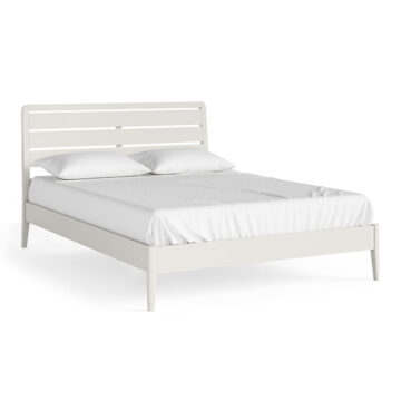 Dover White 5′ King Size Bed