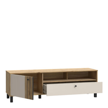 Vista TV Unit in Cream and Oak