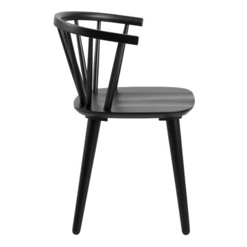 Strath Pair of Black Dining Chairs