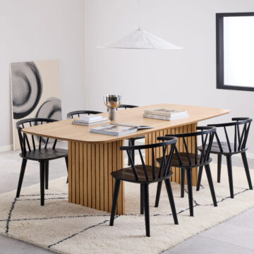 Strath Pair of Black Dining Chairs