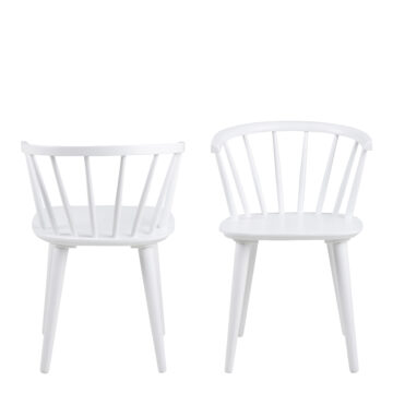 Ida Dining Chair in White Set of 2