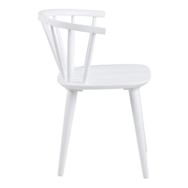 Strath Dining Chair in White Set of 2 | Assembly Required