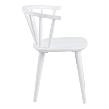 Strath Pair of White Dining Chairs