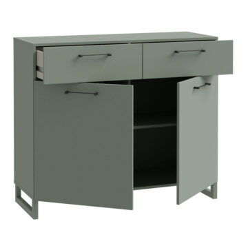 Saul Sage Green 2 Door 2 Drawer Chest