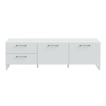 Saul Light Grey 2 Door 2 Drawer TV Unit 164cm