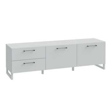 Saul Light Grey 2 Door 2 Drawer TV Unit 164cm