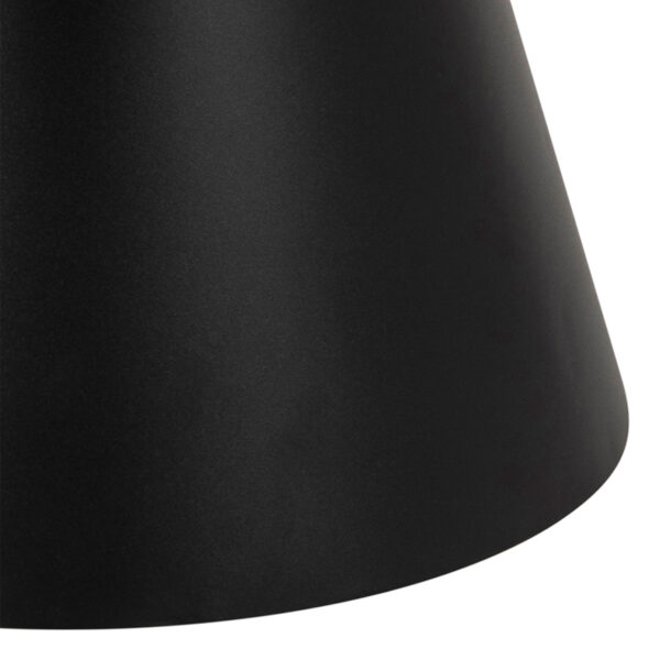 Soileil Round Ceramic Coffee Table in Black 45,7x45cm | Assembly Required